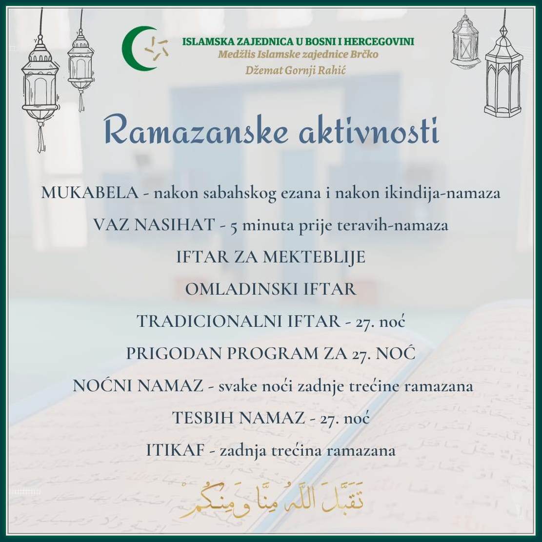 ramazan akivnosti